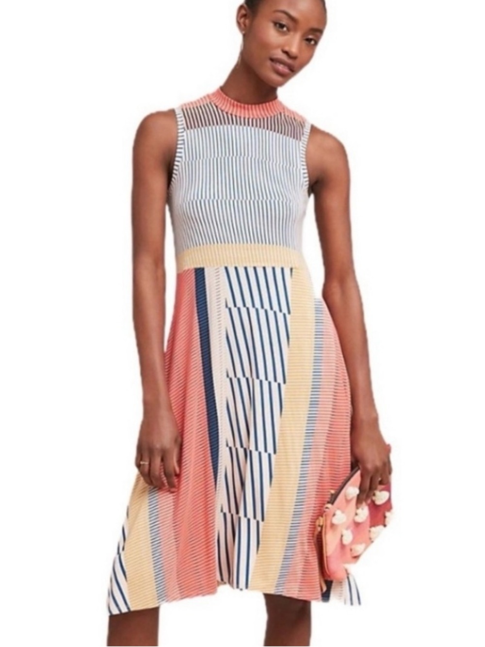 Anthropologie maeve Cleary mock neck dress